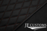 BROWN DIAMOND STITCH VINYL 2X TAILORED FLOOR MAT CARPETS FOR LOTUS EXIGE 15-19