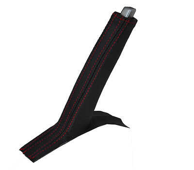 red stitch FITS KIA CEE'D 06-12 LEATHER HANDBRAKE GAITER CUSTOM NEW MADE IN UK
