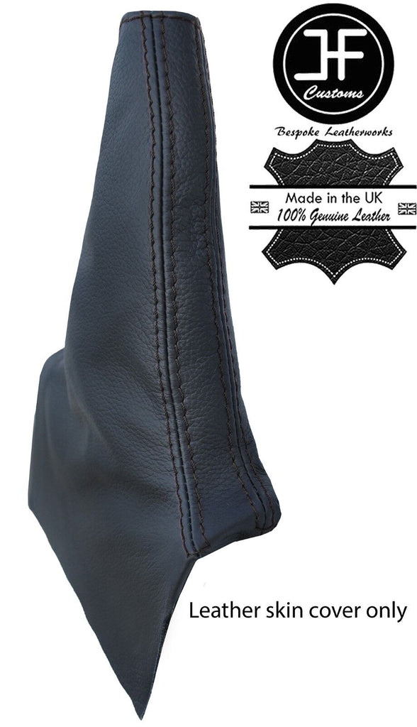 BLACK STITCH TOP GRAIN REAL LEATHER HANDBRAKE GAITER FOR LEXUS IS200 MK1 98-05