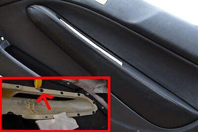 FITS  HONDA CIVIC &TYPE R 96-00 2 XDOOR INSERTS COVERS BLACK STITCH CUSTOM NEW
