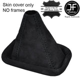 BLACK STITCHING REAL SUEDE MANUAL GEAR GAITER FITS AUDI 100 C4 1991-1997