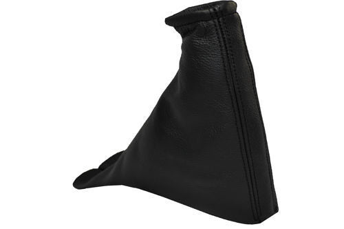 FITS CORSA B HANDBRAKE GAITER BLACK LEATHER NEW 1993-2000 DOUBLE STITCH