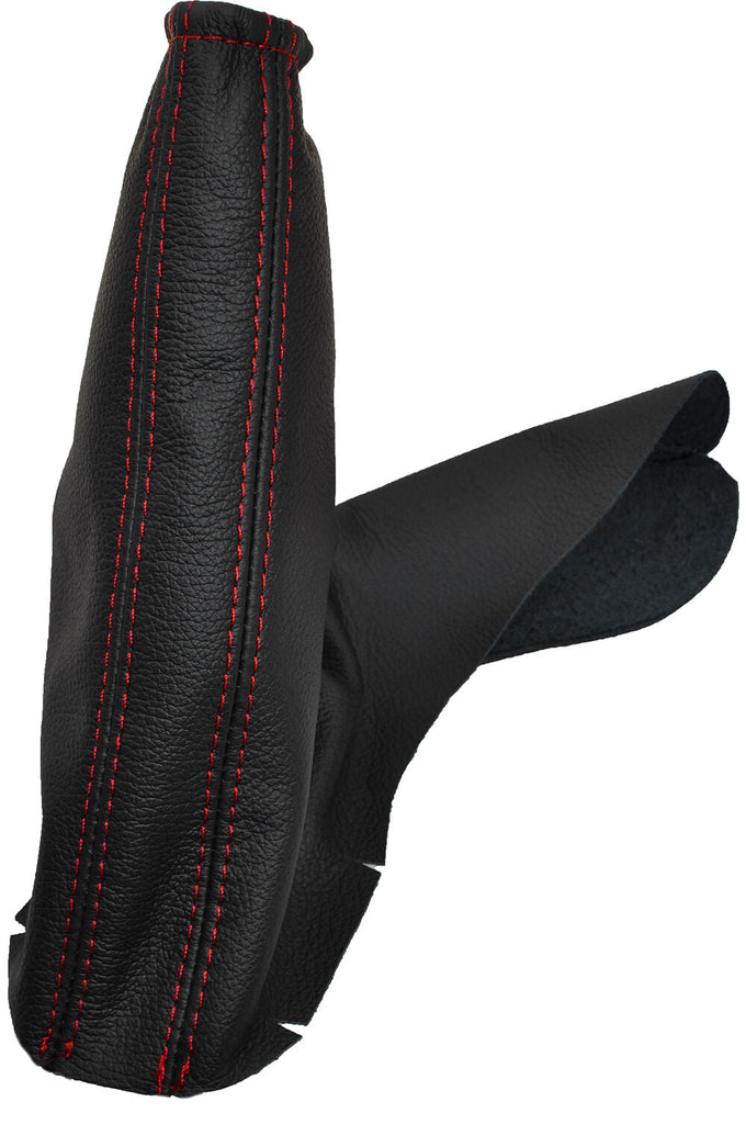 RED DOUBLE STITCH FITS VAUXHALL OPEL ASTRA MK4 G HANDBRAKE GAITER CUSTOM NEW