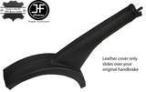 BLACK STITCHING REAL LEATHER HANDBRAKE GAITER FITS SEAT IBIZA FR 2012-2016
