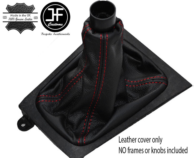 RED STITCH REAL LEATHER GEAR GAITER FITS VAUXHALL OPEL ZAFIRA A 1999-2005