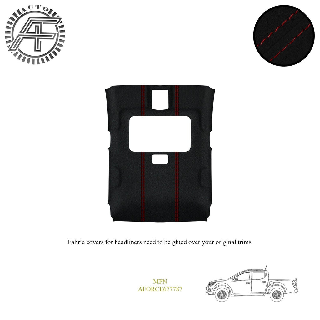 LUXE SUEDE CUSTOM HEADLINER COVER FOR NISSAN NAVARA D23 MK3 PICKUP + SUNROOF 14+