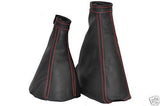 FITS ALFA ROMEO 166  SPORTRONIC GAITERS SET RED STITCH CUSTOM NEW MADE IN UK
