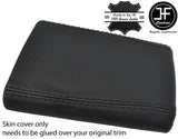 BLACK STITCH CARBON FIBER VINYL ARMREST COVER FOR SUBARU IMPREZA WRX STI 01-04