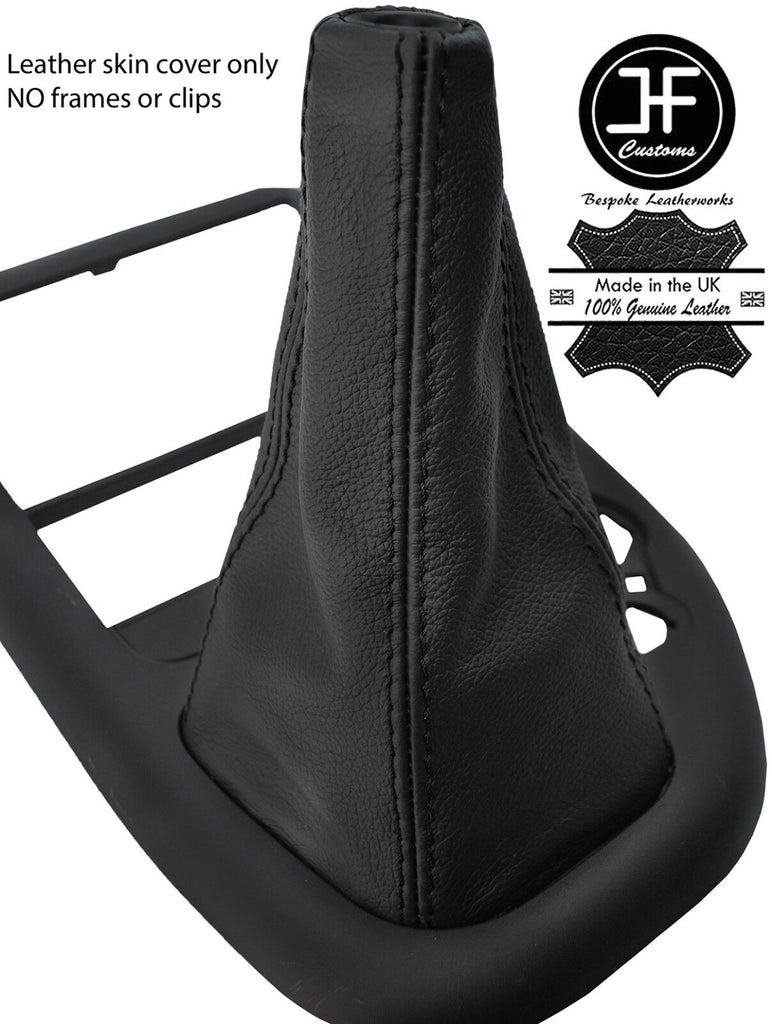 BLACK STITCH REAL LEATHER MANUAL GEAR GAITER FOR MITSUBISHI FUSO CANTER 12-17