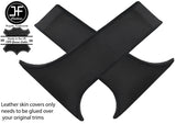 BLACK STITCH 2X LOWER B PILLAR LEATHER COVERS FITS SUBARU LEGACY OUTBACK 10-17