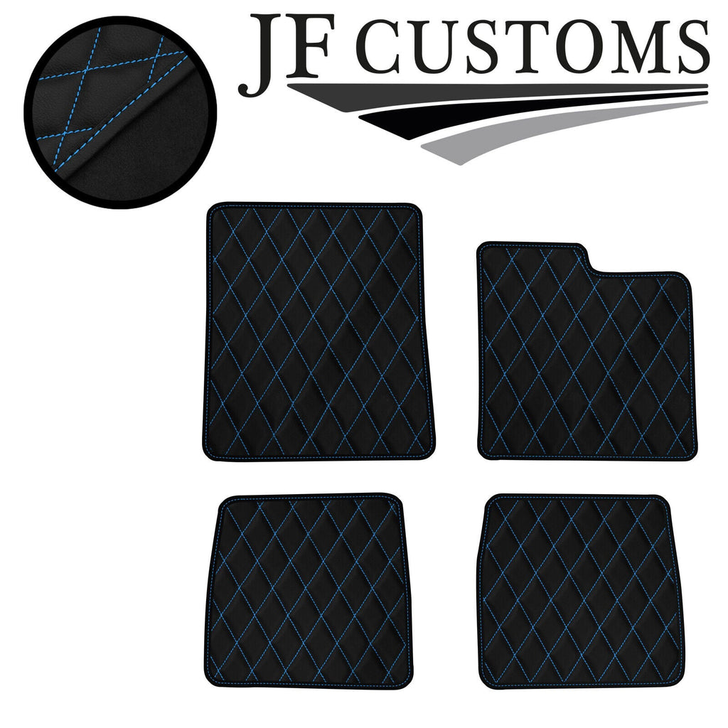 L BLUE DIAMOND STITCH VINYL 4X TAILORED FLOOR CARPETS FOR FORD CONSUL MK2