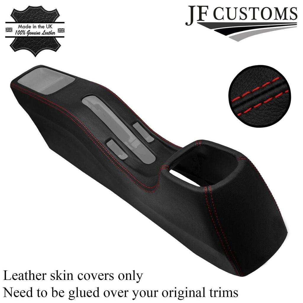D RED STITCH LEATHER CENTRE CONSOLE TRIM COVER FOR TOYOTA MR2 MK3 ROADSTER 00-05