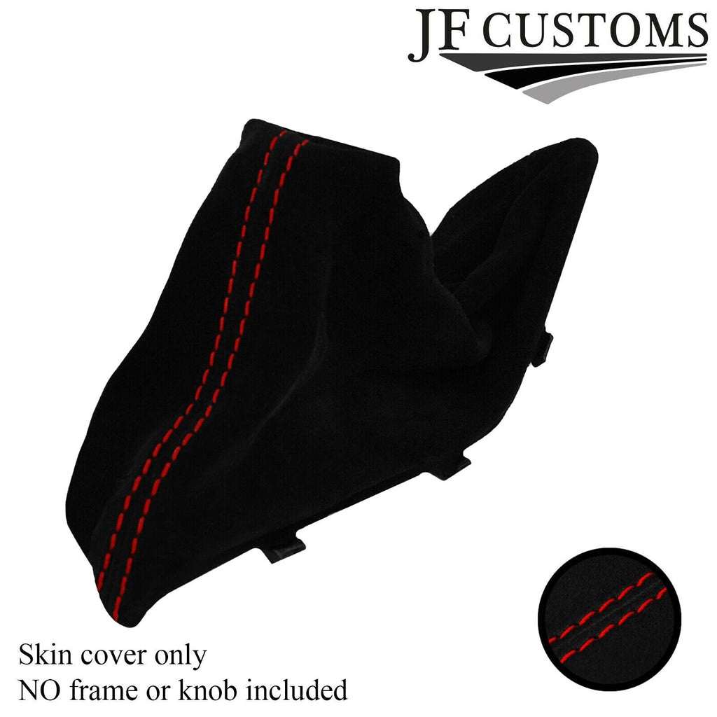 RED STITCH SUEDE HANDBRAKE GAITER FOR BMW 1 F20 F21 2011-2018 CUSTOM NEW