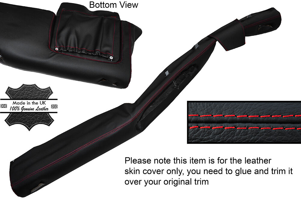 RED STITCH BOTTOM LOWER DASH DASHBOARD LEATHER SKIN COVER FITS TVR CHIMERA