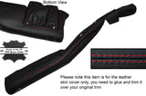 RED STITCH BOTTOM LOWER DASH DASHBOARD LEATHER SKIN COVER FITS TVR CHIMERA