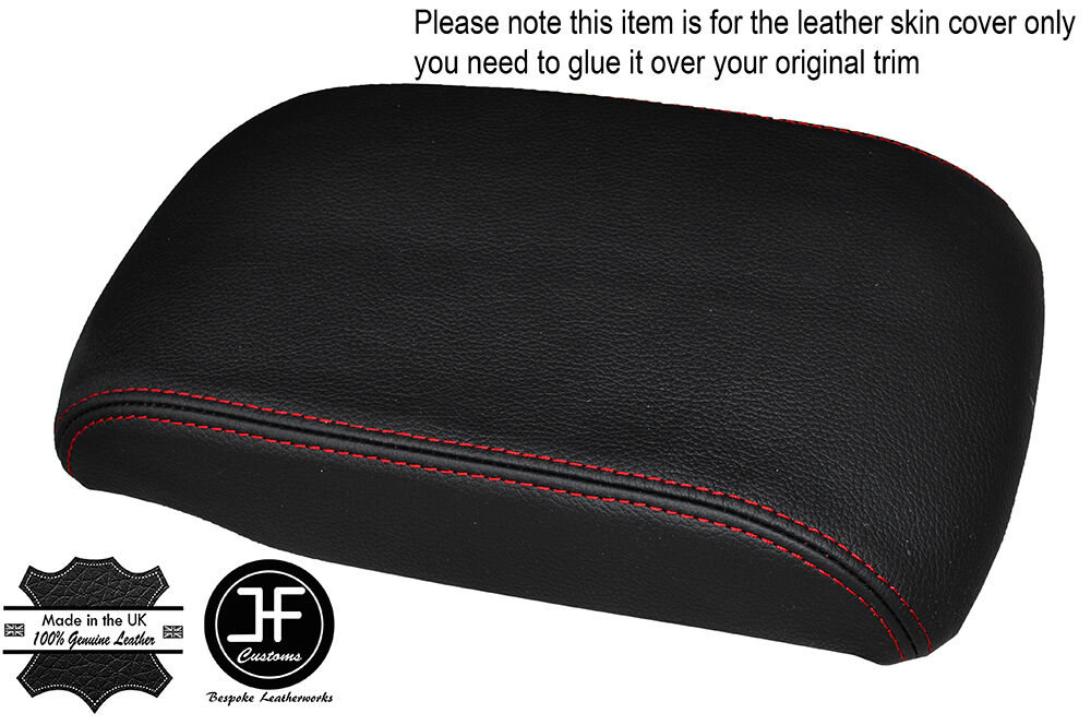 RED STITCHING ARMREST LID LEATHER COVER FITS MAZDA CX7 CX-7 2009-2012 CUSTOM NEW