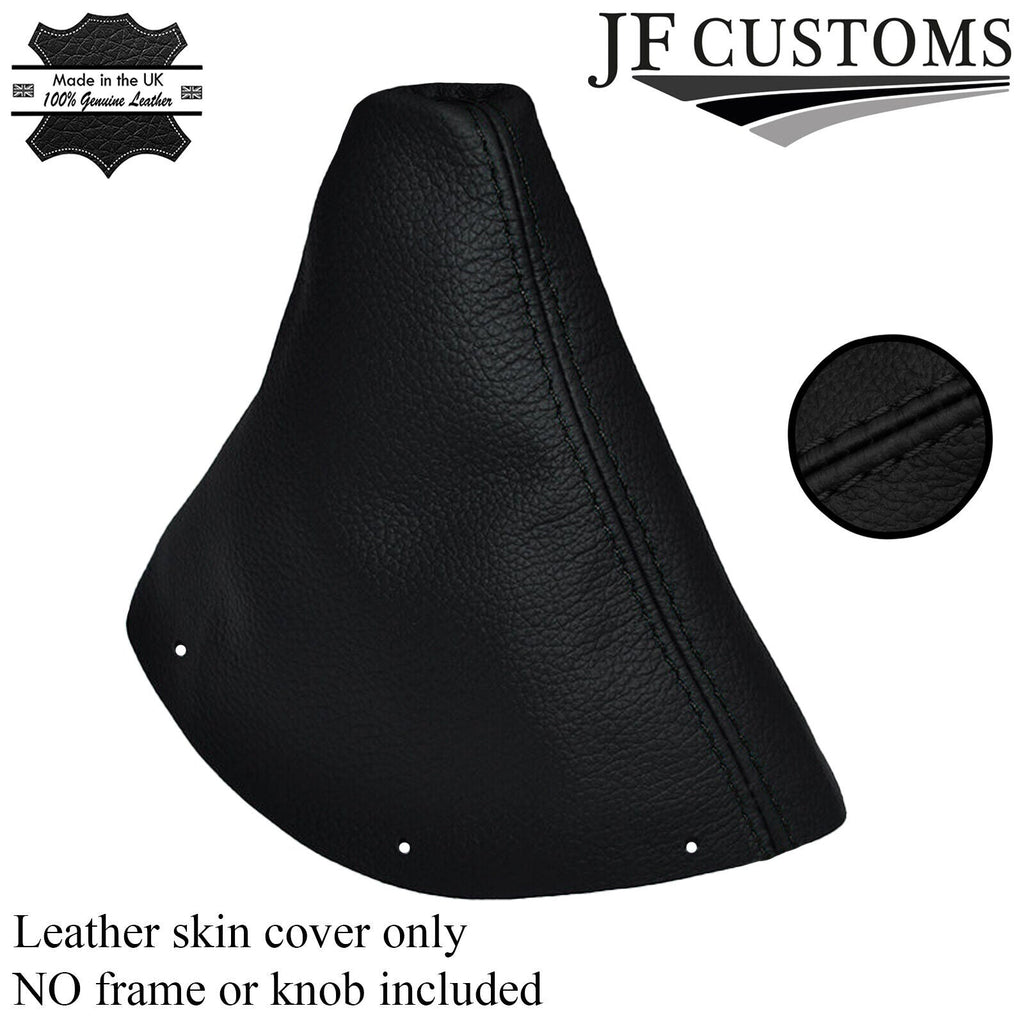 BLACK STITCH FITS PEUGEOT RCZ 2009-2013 REAL LEATHER REPLACEMENT GEAR GAITER