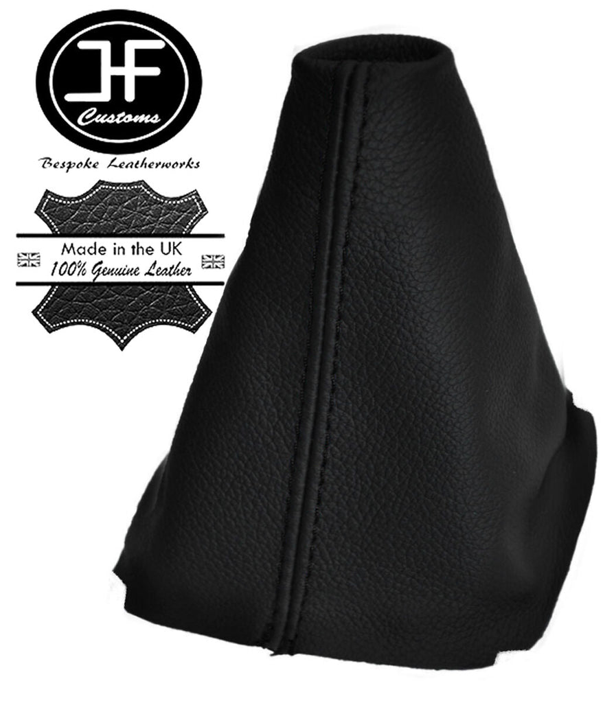 BLACK STITCH REAL LEATHER MANUAL GEAR GAITER FITS HYUNDAI I20 2013-2017