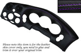 PURPLE STITCH DASH SPEEDO SURROUND LEATHER COVER FITS HYUNDAI COUPE MK1 96-99