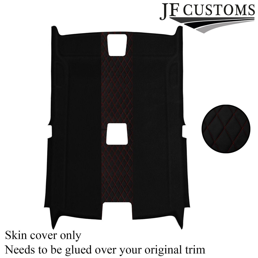 DSG2 D RED STITCH LUXE SUEDE HEADLINER COVER FOR BMW E92 COUPE 06-13 JF2