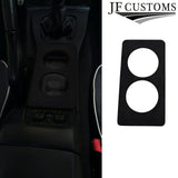 BLACK SUEDE CENTER CONSOLE CUP HOLDER COVER FITS MAZDA MX5 MK1 CUSTOM NEW