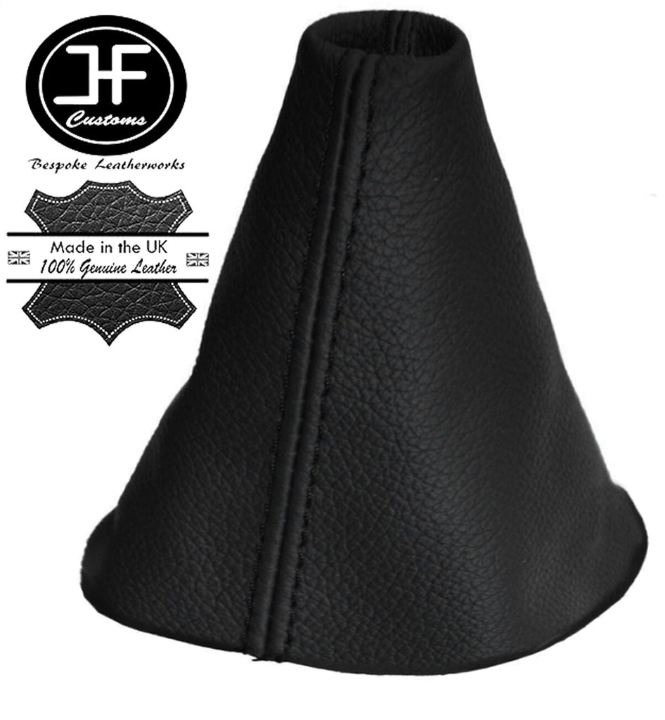 BLACK STITCH MANUAL REAL LEATHER GEAR GAITER FITS RANGE ROVER EVOQUE 2011-2016