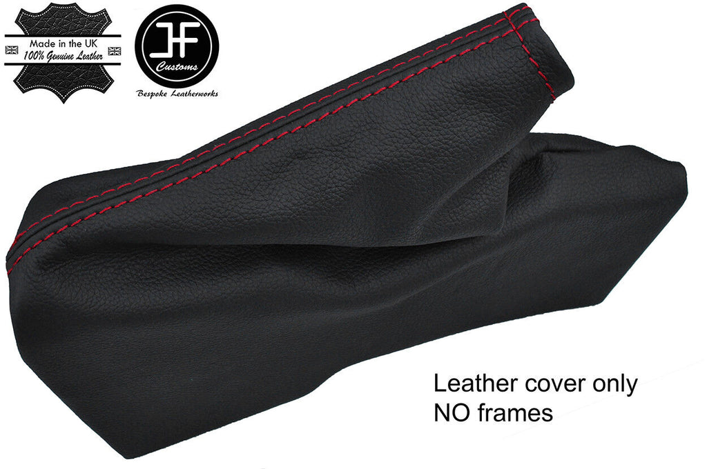 RED STITCHING TOP GRAIN LEATHER HANDBRAKE GAITER FOR TOYOTA GT86 SUBARU BRZ
