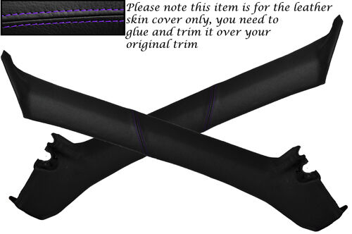 PURPLE STITCH FITS HONDA CRX DEL SOL 92-97 2X WINDSCREEN A POST PILLAR COVERS