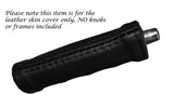 BLACK STITCH HANDBRAKE HANDLE LEATHER SKIN COVER FITS ALFA ROMEO SPIDER 105