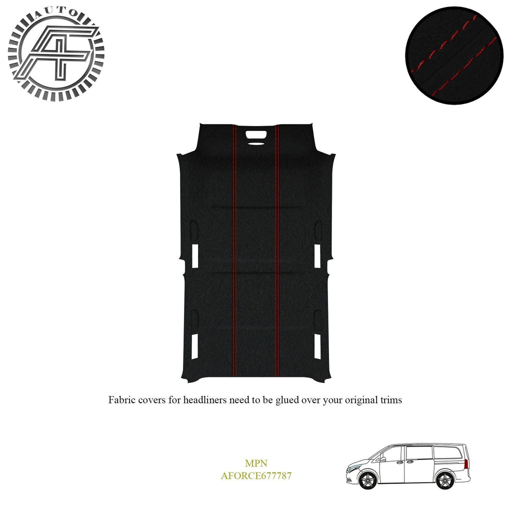 LUXE SUEDE HEADLINER COVER FOR MERCEDES VITO MK3 FULL 4-DR TOURER 2014-PRESENT