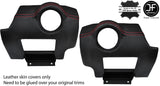 RED STITCH 2X SIDE VENT PANEL LEATHER COVERS FOR LOTUS ELISE EXIGE S2 07-13