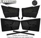 WHITE STITCH LEATHER COVERS FOR BMW 3 SERIES E30 CONVERTIBLE FULL INTERIOR KIT