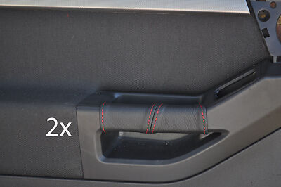 red stitching FITS VAUXHALL OPEL MERIVA 2X DOOR HANDLE COVERS CUSTOM NEW