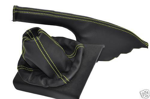 FITS VW GOLF MK1 SCIROCCO MK2 MK3 MK4 SET YELLOW STITCH MADE IN UK