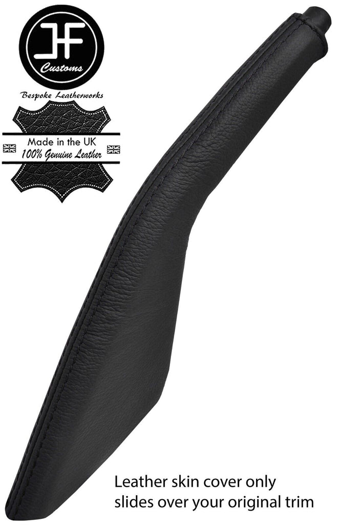 BLACK STITCH TOP GRAIN LEATHER HANDBRAKE GAITER FITS PORSCHE 924 944 968 75-95