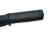 blue stitching FITS MINI CLASSIC ROVER COOPER AUSTIN MORRIS HANDBRAKE HANDLE