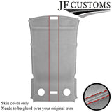 RED STITCH L GREY SUEDE ROOF HEADLINER COVER FOR BMW 3 SERIES E36 90-99 TOURING