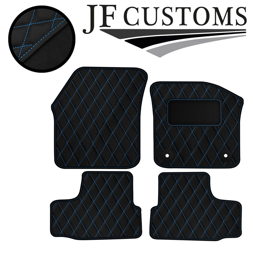 L BLUE DIAMOND STITCH VINYL 4X TAILORED FLOOR CARPET FOR SEAT MII 11-21 JF1