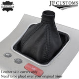 BLACK STITCH MANUAL GEAR GAITER FITS ALFA ROMEO 159 2005-2011 REAL LEATHER