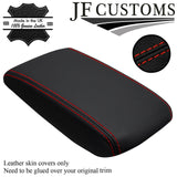 RED STITCH ITALIAN LEATHER ARMREST LID COVER FOR MITSUBISHI EVO MR 8 9 03-07