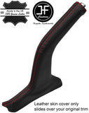 RED  STITCHING REAL LEATHER HANDBRAKE GAITER FITS HYUNDAI SANTA FE 2006-2012