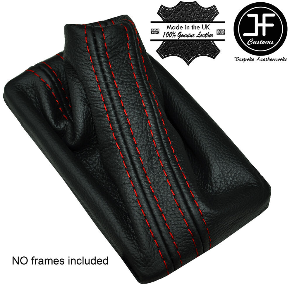 RED STITCH AUTO AUTOMATIC DSG LEATHER GEAR GAITER FITS AUDI A3 8V 2013-2017