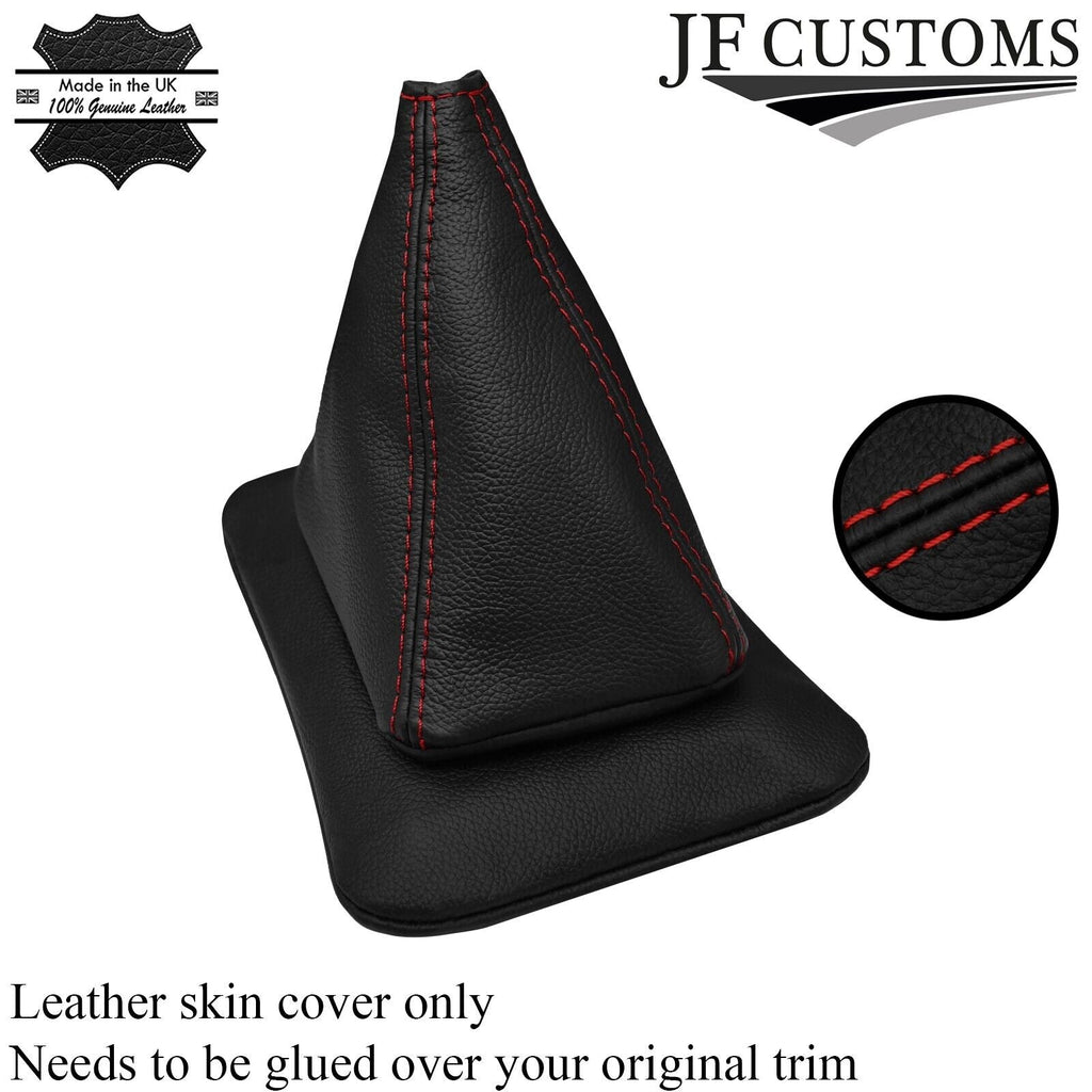 DARK RED STITCH LEATHER RUBBER GEAR GAITER COVER FITS MITSUBISHI STARION 82-89