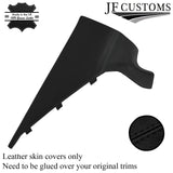 BLACK STITCH 2X REAR C PILLAR LEATHER COVERS FITS VW PASSAT B6 05-10 CUSTOM NEW