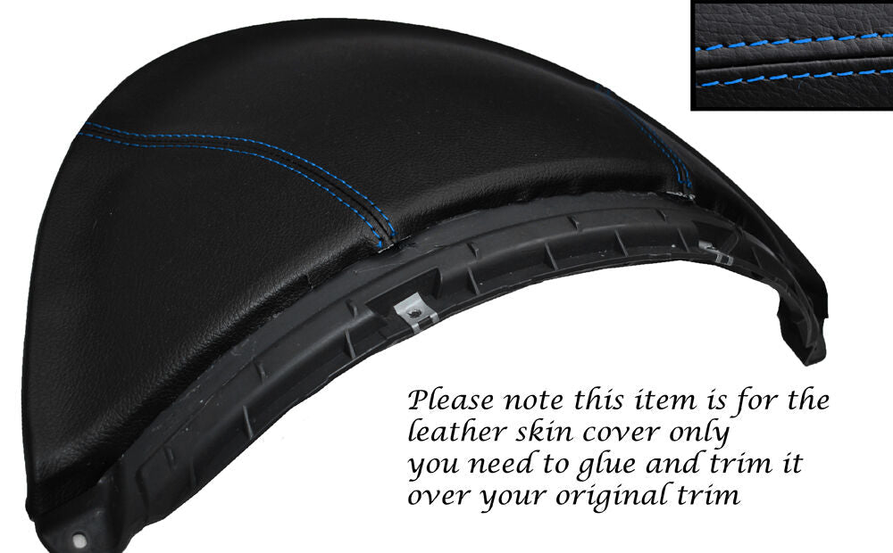BLUE STITCH SPEEDO HOOD LEATHER SKIN COVER FITS MERCEDES SPRINTER 2000-2006