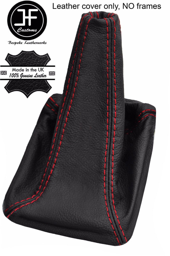 RED STITCH REAL LEATHER GEAR GAITER FITS MITSUBISHI LANCER EVO 4 5 6 IV V VI
