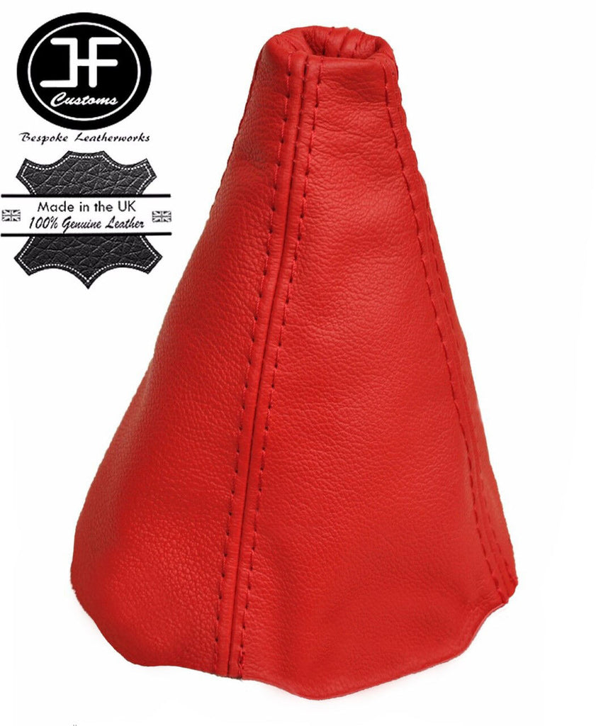 RED  REAL LEATHER MANUAL GEAR GAITER FITS FITS AUDI 80 90 B3 B4 1984-1991