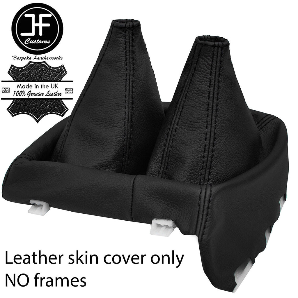BLACK STITCH REAL LEATHER GEAR GAITER FOR VAUXHALL OPEL FRONTERA B MK2 98-04