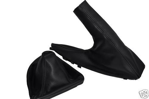 FITS BMW E87 1 SERIES 04+ LEATHER GEAR+HANDBRAKE BLACK ST CUSTOM NEW MADE IN UK