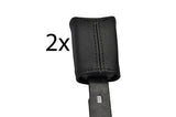 black stitch FITS VOLKSWAGEN GOLF MK2 II JETTA 83-92 2X FRONT SEAT BELT COVERS